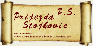Prijezda Stojković vizit kartica